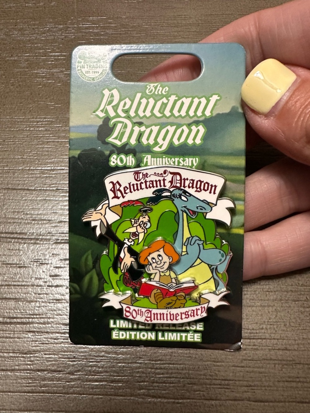 Disney The Reluctant Dragon Pin - 80th Anniversary - 2021 - Limited Release